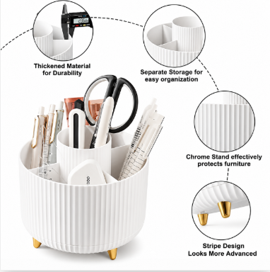 Beyond Glow™ Your Perfect Vanity – 360 Rotating Organizer