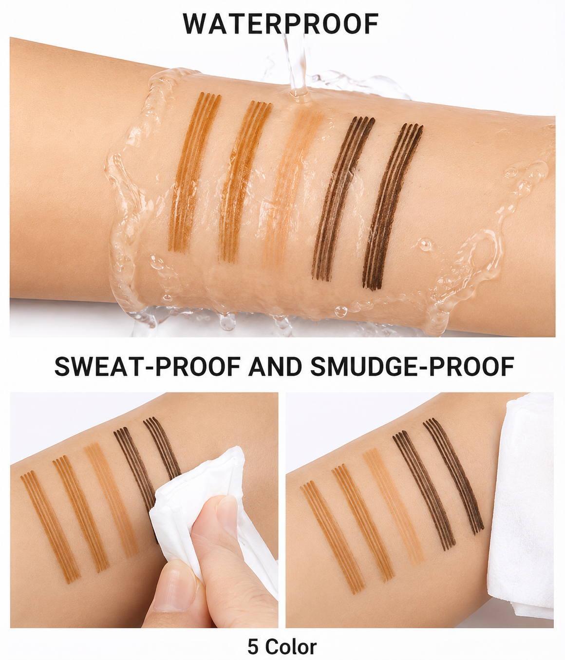 Beyond Glow™ Flawless Brow Pencil Set — 3-Piece Waterproof All-Day Wear