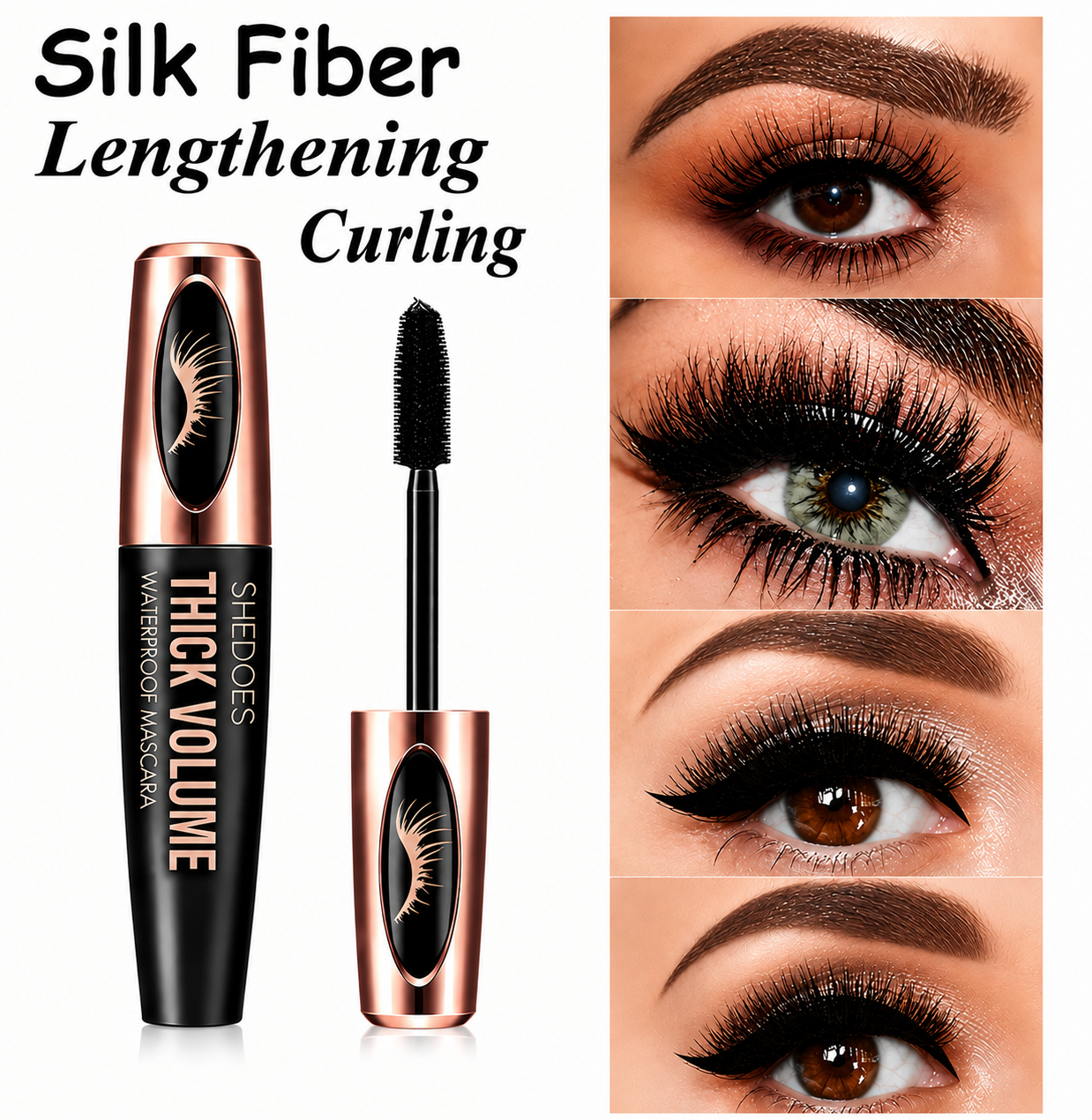 Beyond Glow™ 8D Fiber Mascara – Bigger, Bolder Lashes. Waterproof