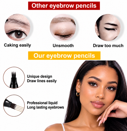 Beyond Glow™ Flawless Brow Pencil Set — 3-Piece Waterproof All-Day Wear